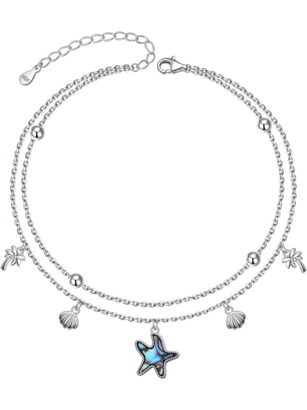 Adjustable 925 Sterling Silver Anklets for Women | Elegant & Stylish Jewelry